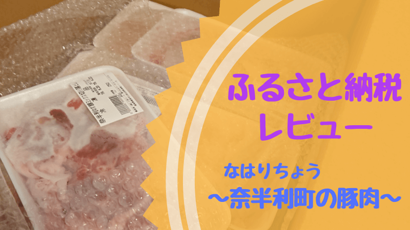 ふるさと納税の返礼品で奈半利町の豚肉を注文レビュー 到着の様子からオススメレシピまで紹介 閃光びより